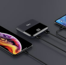 Load image into Gallery viewer, 20000mAh Mirror Screen Portable Power Bank 3 Input Double Output Mini Powerbank For iPhone Android Smart Mobile Phone Poverbank