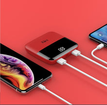 Load image into Gallery viewer, 20000mAh Mirror Screen Portable Power Bank 3 Input Double Output Mini Powerbank For iPhone Android Smart Mobile Phone Poverbank