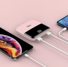Load image into Gallery viewer, 20000mAh Mirror Screen Portable Power Bank 3 Input Double Output Mini Powerbank For iPhone Android Smart Mobile Phone Poverbank