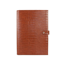 Load image into Gallery viewer, Monogrammed Letters Note Pad Document Bag Embrossed Python Pattern A4 File Holder High Quality Business Padfolio For Ipad Holder