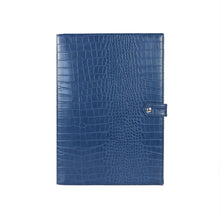 Load image into Gallery viewer, Monogrammed Letters Note Pad Document Bag Embrossed Python Pattern A4 File Holder High Quality Business Padfolio For Ipad Holder