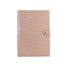 Load image into Gallery viewer, Monogrammed Letters Note Pad Document Bag Embrossed Python Pattern A4 File Holder High Quality Business Padfolio For Ipad Holder