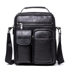 Load image into Gallery viewer, Men Shoulder Bag for 10.5" iPad Large Men Handbag PU Leather Man Shoulder Crossbody Bags Business Travel Man Messenger Bag Brown