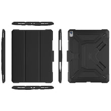 Load image into Gallery viewer, For iPad Pro 12.9 inch 2018 Tablet Case TPU + Genuine Leather Shockproof Tablet Shell with Bracket and Auto Wake/Sleep Function