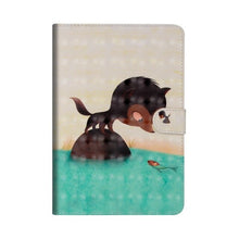 Load image into Gallery viewer, Painted PU Leather Case For New iPad mini 5 2019 smart Cover For iPad Mini 1 2 3 4 5 Funda with Auto Sleep Wake tablet case+gift