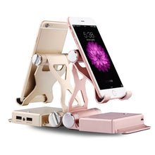 Load image into Gallery viewer, Portable 10400mAh Power Bank Foldable Phone Holder Charger Powerbank External Battery Poverbank with Bluetooth Audio Receiver