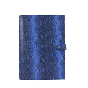 Monogrammed Letters Note Pad Document Bag Embrossed Python Pattern A4 File Holder High Quality Business Padfolio For Ipad Holder