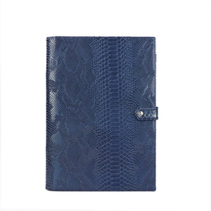 Monogrammed Letters Note Pad Document Bag Embrossed Python Pattern A4 File Holder High Quality Business Padfolio For Ipad Holder