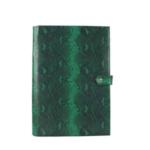 Monogrammed Letters Note Pad Document Bag Embrossed Python Pattern A4 File Holder High Quality Business Padfolio For Ipad Holder