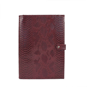 Monogrammed Letters Note Pad Document Bag Embrossed Python Pattern A4 File Holder High Quality Business Padfolio For Ipad Holder