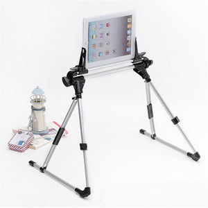 Universal Foldable Desk Floor Stand Bracket Holder Mobile Phone Holder Stand Tablet Stand Bed Tablet Holder Mount For IPad J09T