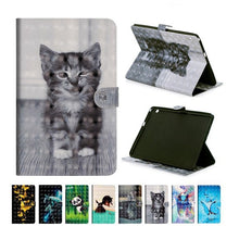 Load image into Gallery viewer, Painted PU Leather Case For New iPad mini 5 2019 smart Cover For iPad Mini 1 2 3 4 5 Funda with Auto Sleep Wake tablet case+gift
