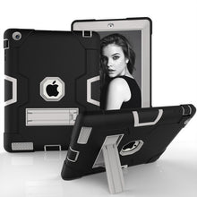 Load image into Gallery viewer, For iPad 2 iPad 3 iPad 4 Case Shockproof Case Kickstand Kids Silicone Full Body Protective Cover for iPad 2 3 4 1395 A1396 A1430
