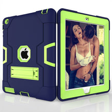 Load image into Gallery viewer, For iPad 2 iPad 3 iPad 4 Case Shockproof Case Kickstand Kids Silicone Full Body Protective Cover for iPad 2 3 4 1395 A1396 A1430
