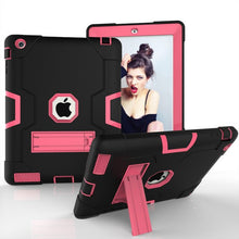 Load image into Gallery viewer, For iPad 2 iPad 3 iPad 4 Case Shockproof Case Kickstand Kids Silicone Full Body Protective Cover for iPad 2 3 4 1395 A1396 A1430
