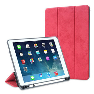 For iPad 10.2 7th Gen Case 2019 with Pencil Holder Shockproof PU Leather Flip Stand Smart Cover A2200 A2198 A2232